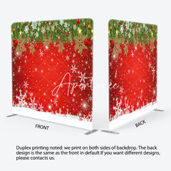 Aperturee - Aperturee Snowy Christmas Shiny Snowflake Pillow Case Backdrop