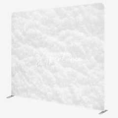 Aperturee - Aperturee Soft White Snow Texture Xmas Pillow Case Backdrop