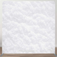 Aperturee - Aperturee Soft White Snow Texture Xmas Pillow Case Backdrop