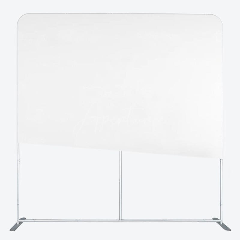 Aperturee - Aperturee Solid Color White Photo Booth Square Pillow Case Backdrop