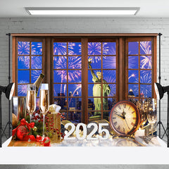 Aperturee - Aperturee Sparkle Clock Celebrates 2025 New Year Eve Backdrop