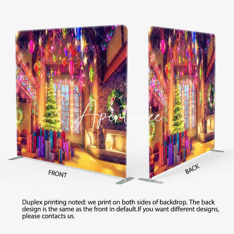 Aperturee - Aperturee Sparkle Colorful Light Bokeh Pillow Cover Backdrop