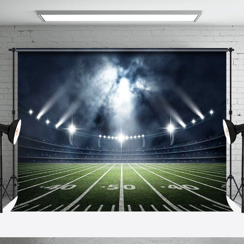 Aperturee - Aperturee Sparkle Spotlight Sports Field Nfl Playoffs Backdrop