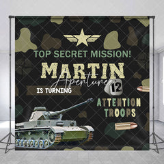 Aperturee - Aperturee Special Forces Tank Custom 12th Birthday Backdrop