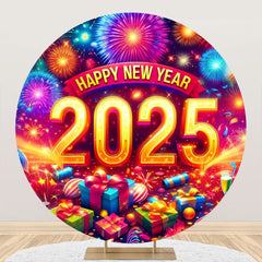 Aperturee - Aperturee Splendour 2025 Happy New Year Party Round Backdrop