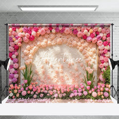 Aperturee - Aperturee Spring Color Floral Wall Romantic Wedding Backdrop