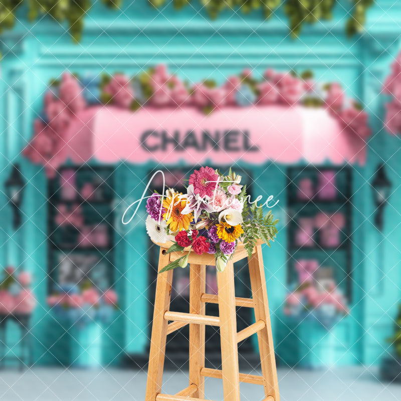 Aperturee - Aperturee Spring Floral Plant Chanel Store Architecture Backdrop