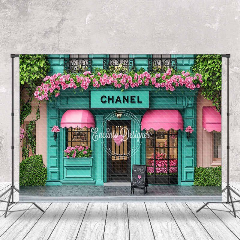 Aperturee - Aperturee Spring Green Pink Chanel Store Architecture Backdrop