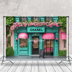 Aperturee - Aperturee Spring Green Pink Chanel Store Architecture Backdrop