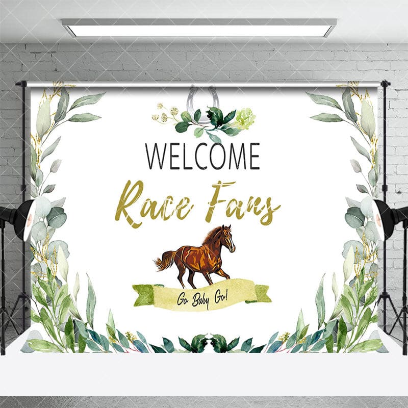 Aperturee - Aperturee Spring Leaf Welcome Race Fans Kentucky Derby Backdrop