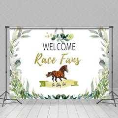 Aperturee - Aperturee Spring Leaf Welcome Race Fans Kentucky Derby Backdrop