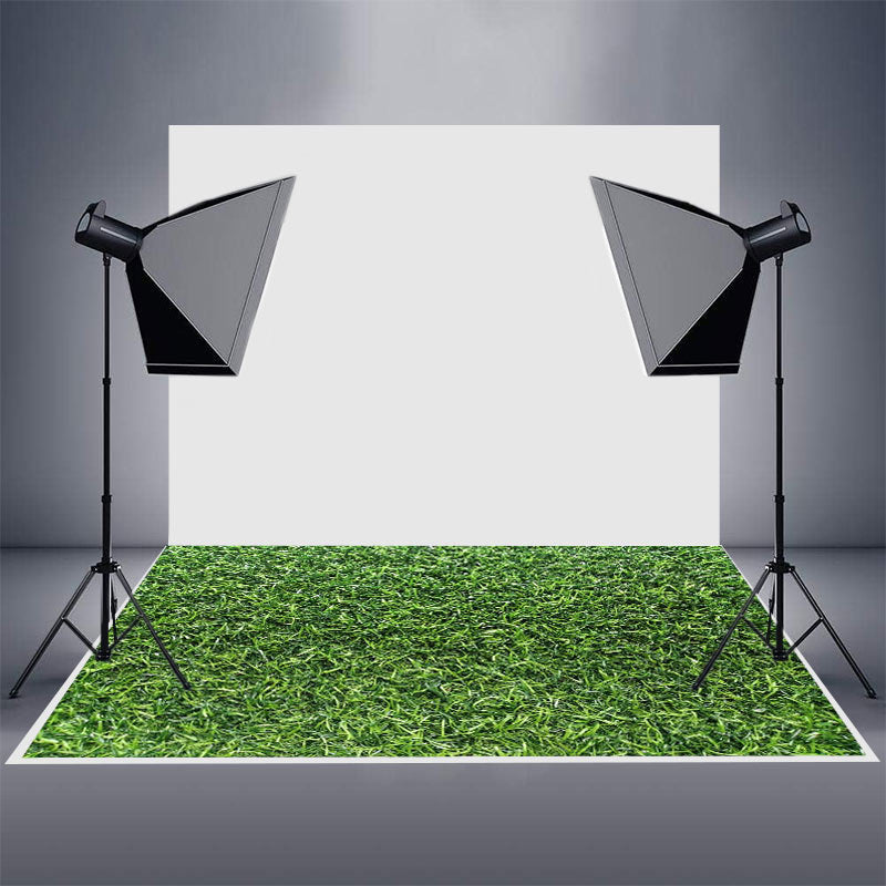 Aperturee - Aperturee Spring Natural Green Lawn Grass Rubber Floor Mat