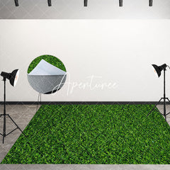 Aperturee - Aperturee Spring Natural Greenery Scene Fabric Floor Backdrop