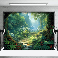 Aperturee - Aperturee Spring Wonderland Mountains Photography Backdrop