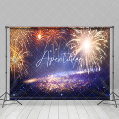 Aperturee - Aperturee Starry Night Sky Sparks Flicker New Year Backdrop