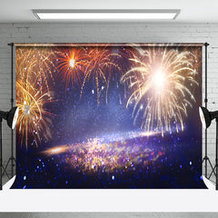 Aperturee - Aperturee Starry Night Sky Sparks Flicker New Year Backdrop