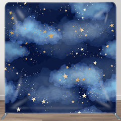 Aperturee - Aperturee Stars In The Sky Fabric Backdrop Cover for Birthday