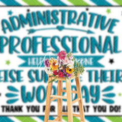 Aperturee - Aperturee Stars Thank You Administrative Professional Backdrop