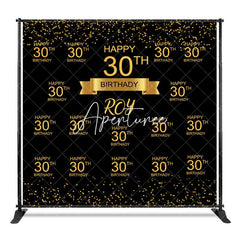 Aperturee - Aperturee Step And Repeat Gold Custom 30th Birthday Backdrop