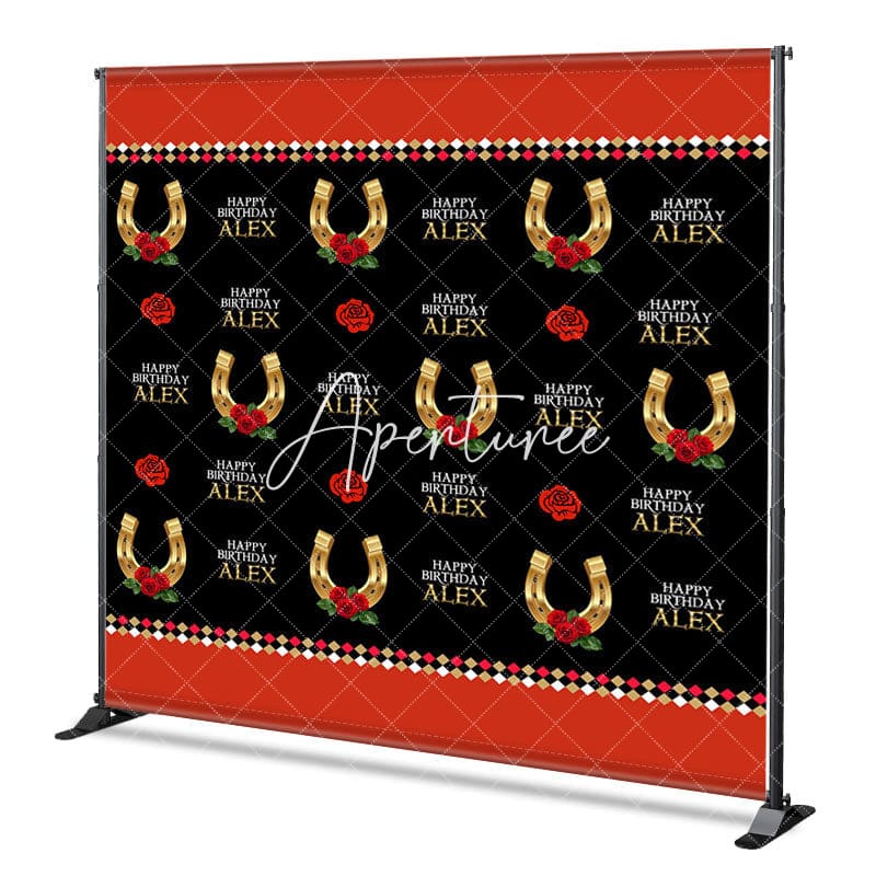 Aperturee - Aperturee Step And Repeat Kentucky Custom Name Birthday Backdrop