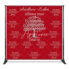 Aperturee - Aperturee Step And Repeat Red Custom Family Reunion Backdrop