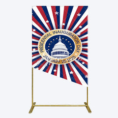 Aperturee - Aperturee Stripe White House Inauguration Day Rectangle Backdrop