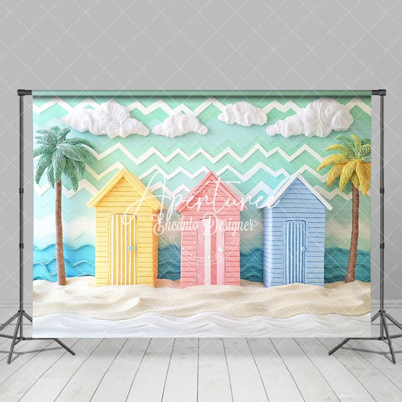 Aperturee - Aperturee Sunny Sandy Beach Summer Photography Backdrop