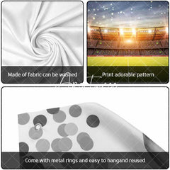 Aperturee - Aperturee Sunset Football Sports Stadium Garage Door Banner