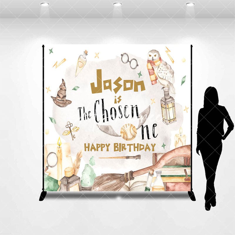 Aperturee - Aperturee The Chosen One Magical Custom Name Birthday Backdrop