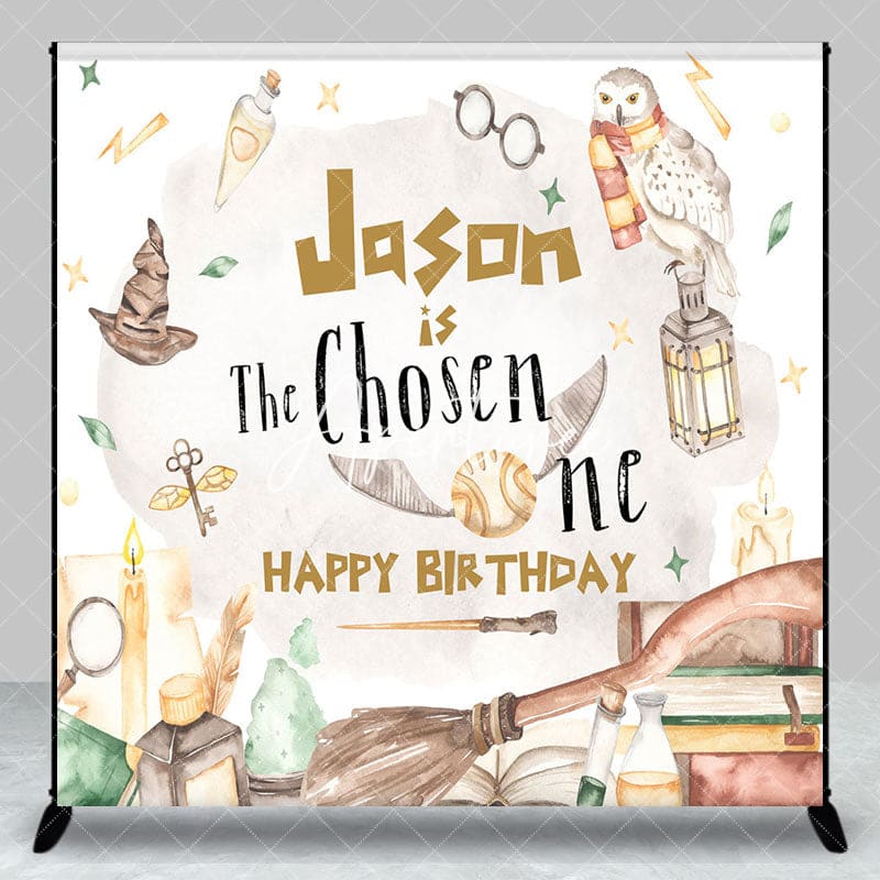 Aperturee - Aperturee The Chosen One Magical Custom Name Birthday Backdrop