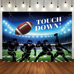 Aperturee - Aperturee Touch Down Football Athlete Stadium Party Backdrop