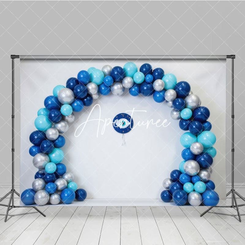 Aperturee - Aperturee Traditional Amulet Evil Eye Blue Balloon Backdrop