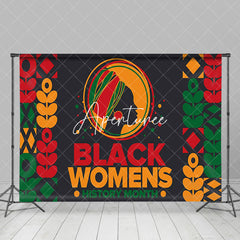 Aperturee - Aperturee Tribal Floral Black Womens History Month Backdrop