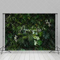 Aperturee - Aperturee Tribal Green Monstera Plant Spring Photo Backdrop