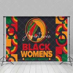 Aperturee - Aperturee Tribal Pattern Black Womens History Month Backdrop