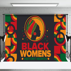 Aperturee - Aperturee Tribal Pattern Black Womens History Month Backdrop