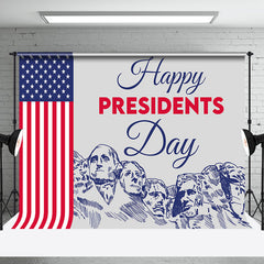 Aperturee - Aperturee Usa Flag Sculpture Sketch Presidents Day Backdrop