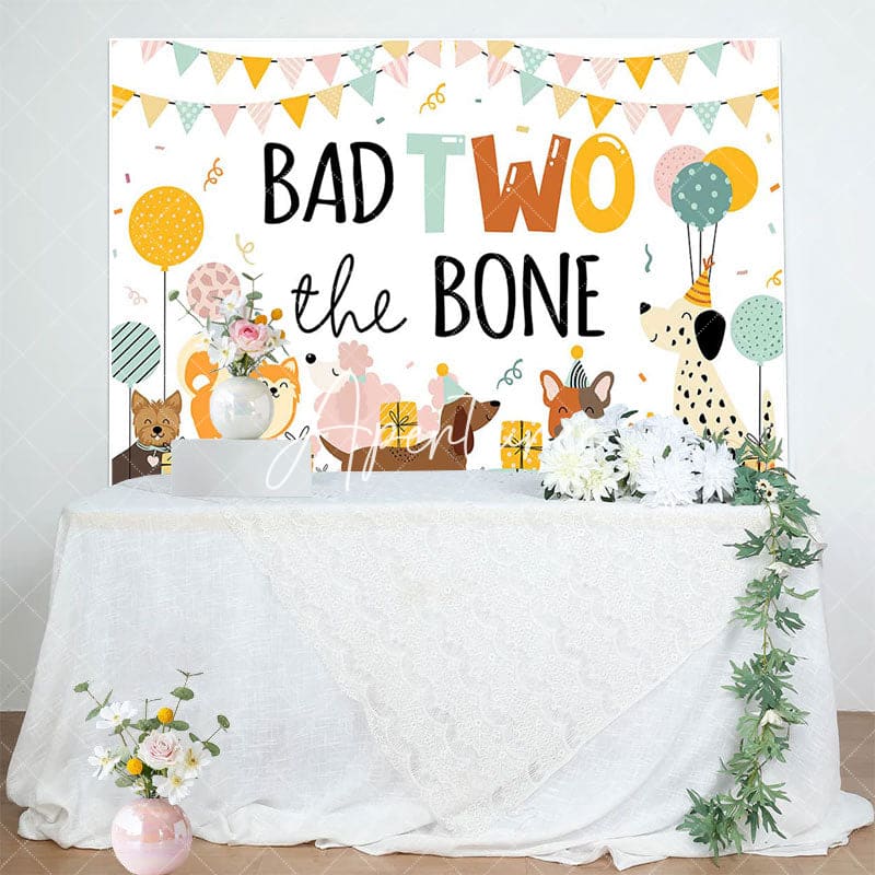 Aperturee - Aperturee Various Dogs Bad Two The Bone Happy Birthday Backdrop