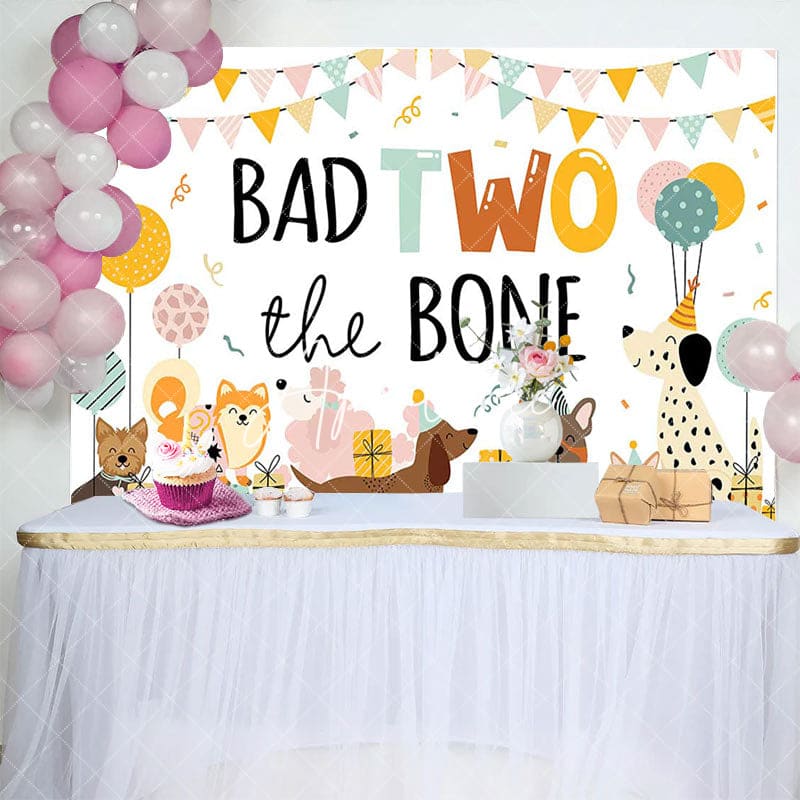 Aperturee - Aperturee Various Dogs Bad Two The Bone Happy Birthday Backdrop