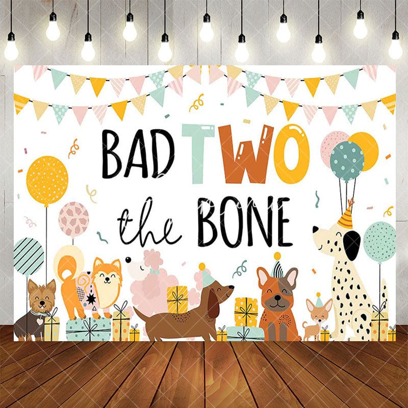 Aperturee - Aperturee Various Dogs Bad Two The Bone Happy Birthday Backdrop