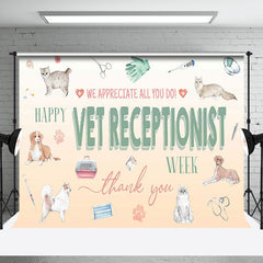 Aperturee - Aperturee Various Pets Thank You Vet Receptionist Backdrop