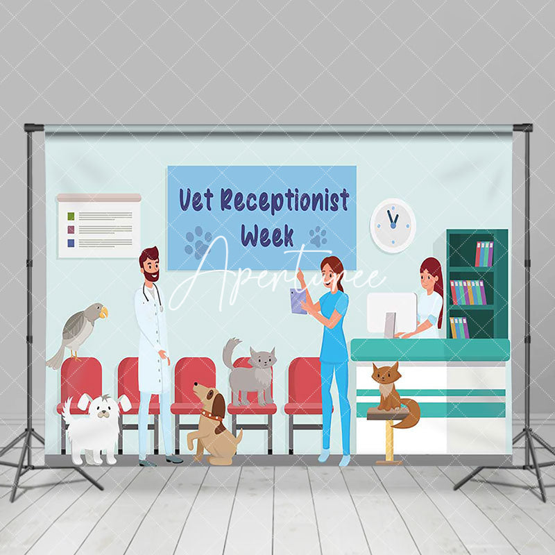 Aperturee - Aperturee Veterinary Hospital Vet Receptionist Week Backdrop