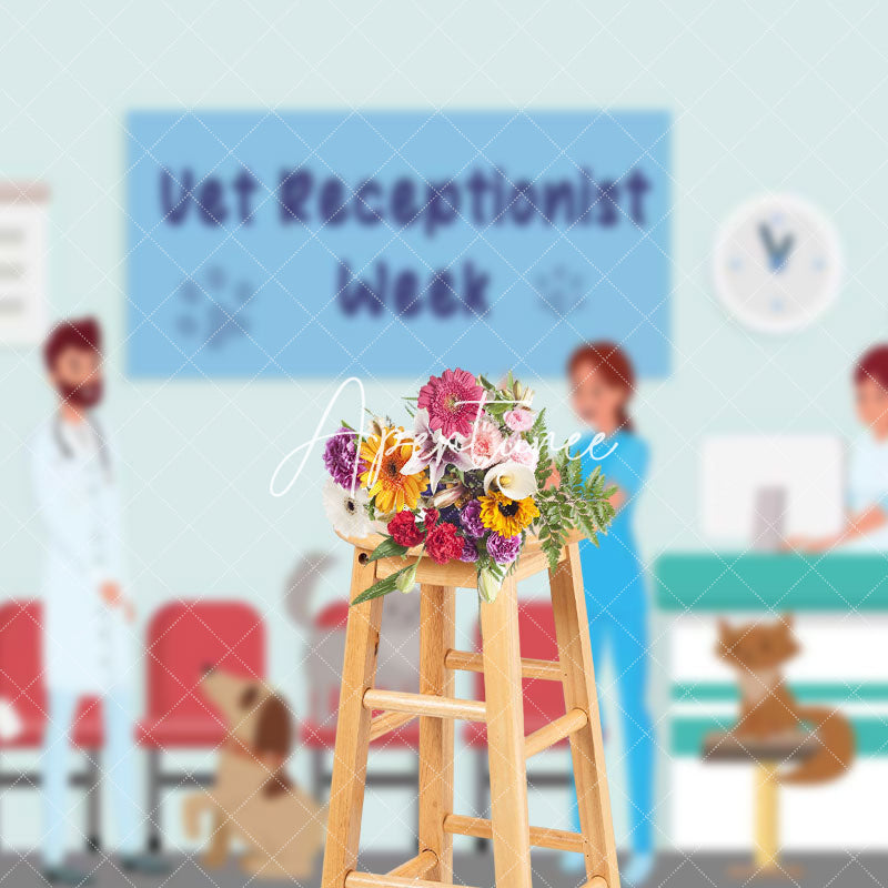 Aperturee - Aperturee Veterinary Hospital Vet Receptionist Week Backdrop