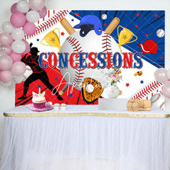 Aperturee - Aperturee Vibrant Basebal Concessions Artwork Dynamic Backdrop