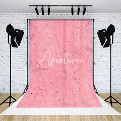 Aperturee - Aperturee Vintage Light Pink Cement Paint Wall Photo Backdrop