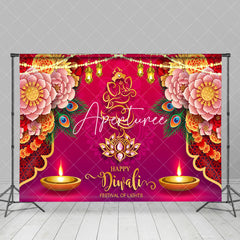 Aperturee - Aperturee Warm Candlelit Lantern Floral India Diwali Backdrop