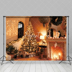 Aperturee - Aperturee Warm Night Light Sparkle Christmas Vibe Backdrop