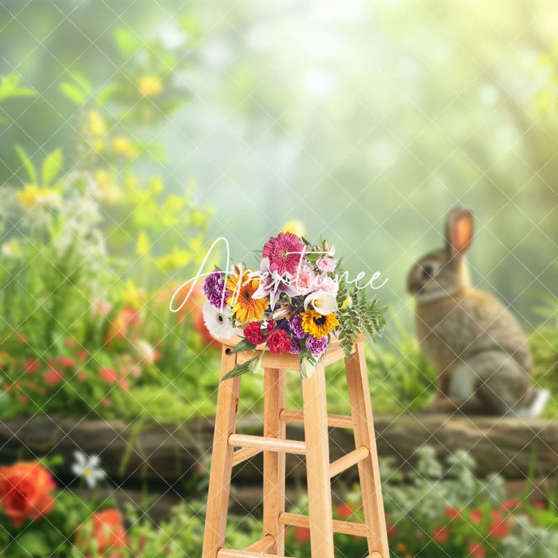 Aperturee - Aperturee Warm Peaceful Easter Eggs Themed Spring Backdrop