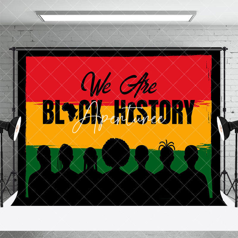 Aperturee - Aperturee We Are Red Yellow Green Black History Month Backdrop