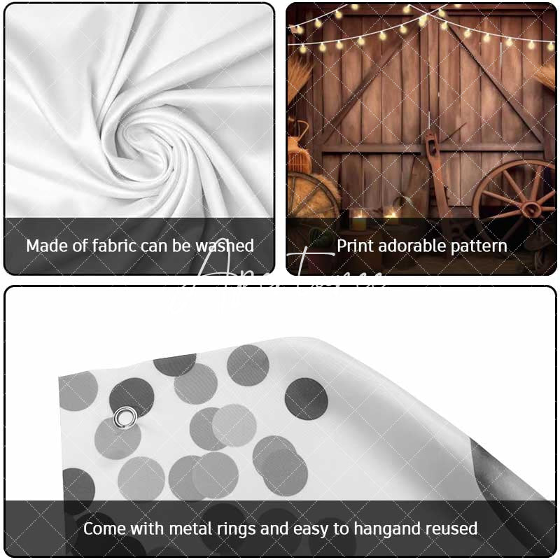 Aperturee - Aperturee Western Cowboy Style Wood Barn Garage Door Banner